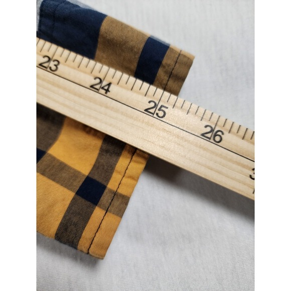 J.Crew Mens Slim Fit Plaid Button Down Shirt Quality Woven Cotton Size Medium - Picture 9 of 10